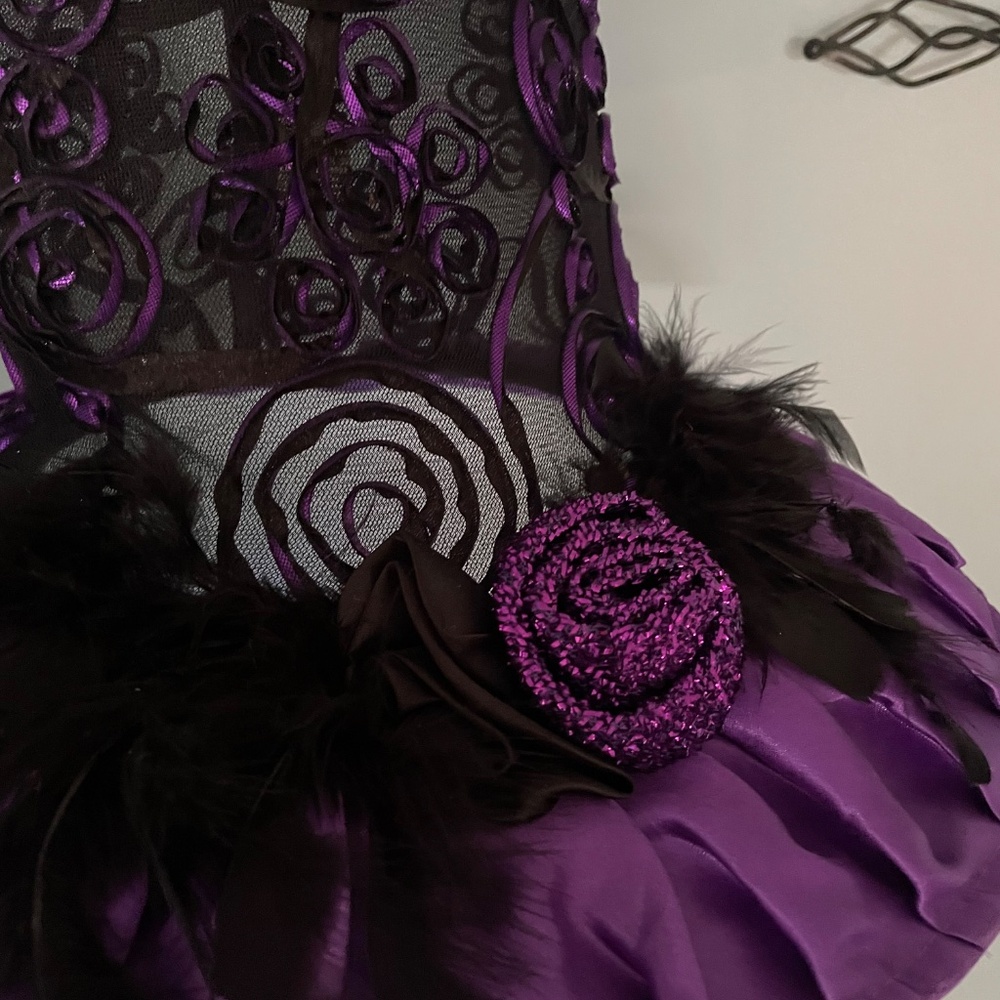 Purple satin witch hat - Picture 2 of 5